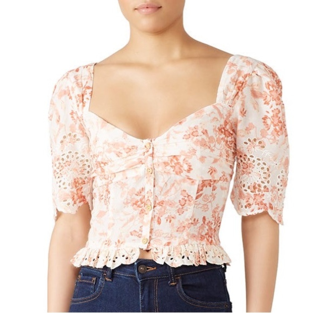 Saylor Janiya Top in Pink Multi Size S